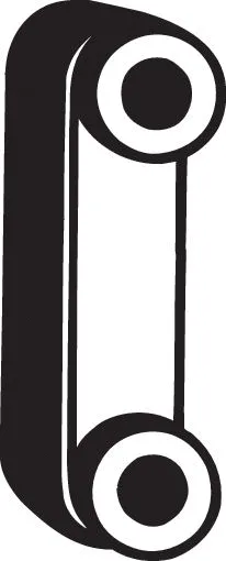 Rubber Strip, exhaust system (255-360)