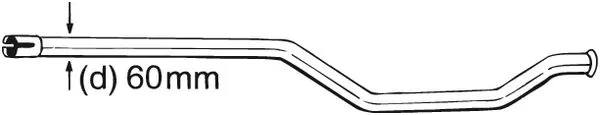 Repair Pipe, catalytic converter (889-007)