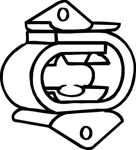 Rubber Strip, exhaust system (255-233)