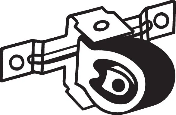 Rubber Strip, exhaust system (255-975)