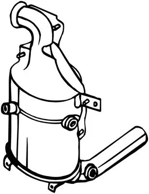 Soot/Particulate Filter, exhaust system (095-576)