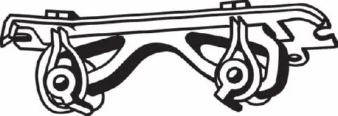 Rubber Strip, exhaust system (255-417)