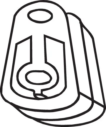 Rubber Strip, exhaust system (255-667)