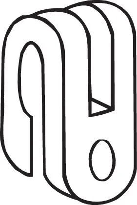 Rubber Strip, exhaust system (255-014)