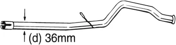 Repair Pipe, catalytic converter (889-189)