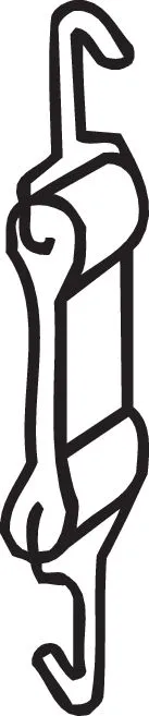 Rubber Strip, exhaust system (255-754)
