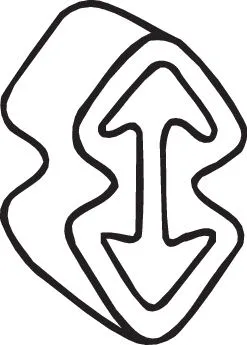 Rubber Strip, exhaust system (255-029)