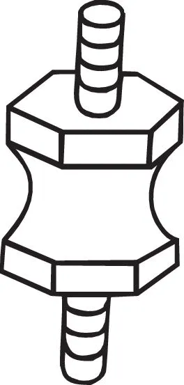 Rubber Strip, exhaust system (255-632)