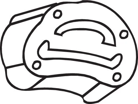 Rubber Strip, exhaust system (255-518)