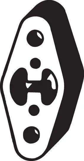 Rubber Strip, exhaust system (255-401)