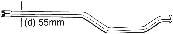 Repair Pipe, catalytic converter (889-003)