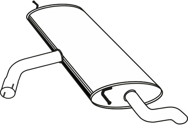 Rear Muffler (P72109)