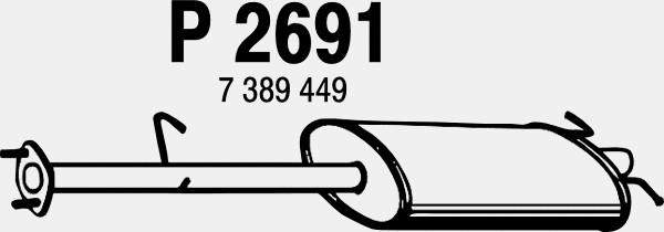 Centre Muffler (P2691)