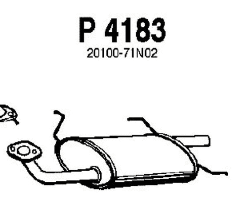 Rear Muffler (P4183)
