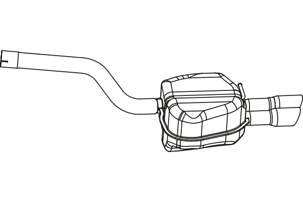 Rear Muffler (P57009)