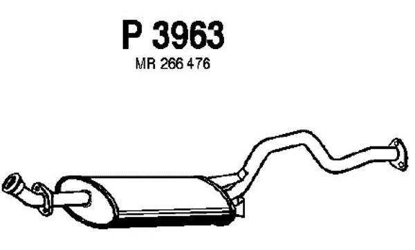 Rear Muffler (P3963)