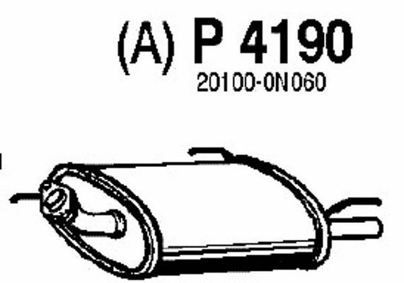 Rear Muffler (P4190)