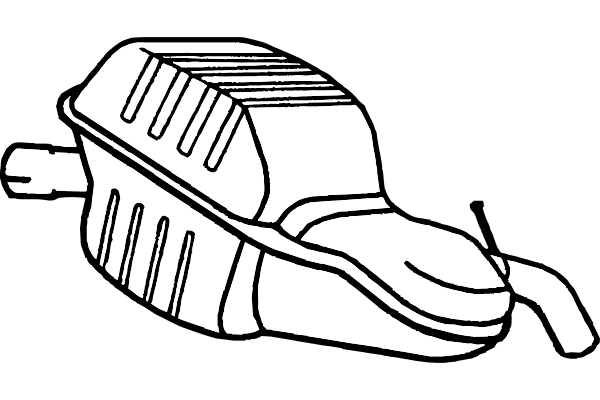 Rear Muffler (P7833)