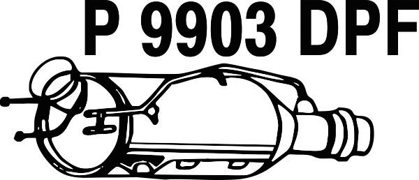 Soot/Particulate Filter, exhaust system (P9903DPF)