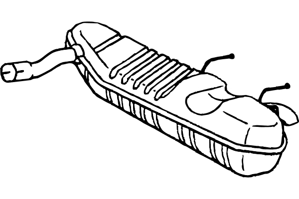 Rear Muffler (P4385)