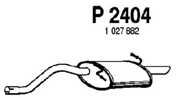 Rear Muffler (P2404)