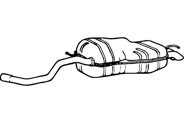 Rear Muffler (P1208)