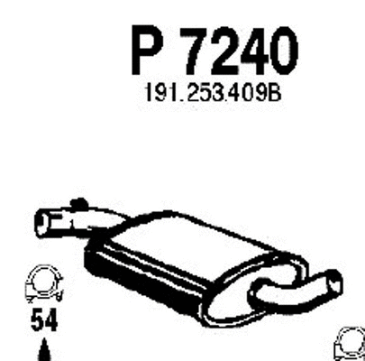 Centre Muffler (P7240)