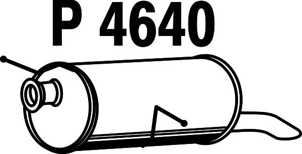 Rear Muffler (P4640)
