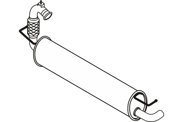 Rear Muffler (P49053)