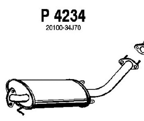Centre Muffler (P4234)