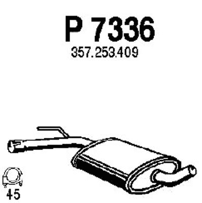 Centre Muffler (P7336)