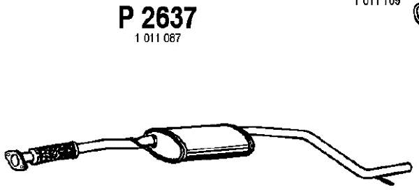 Centre Muffler (P2637)