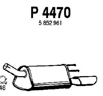 Rear Muffler (P4470)