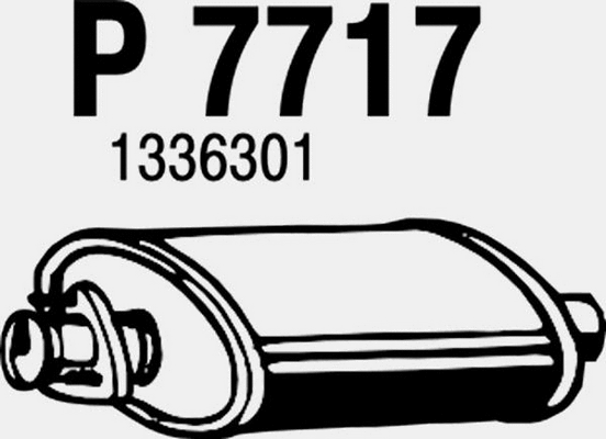 Centre Muffler (P7717)