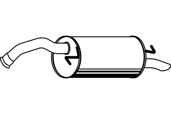 Rear Muffler (P6511)