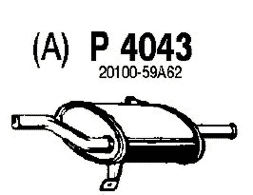 Rear Muffler (P4043)