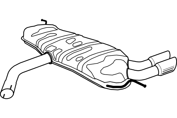 Rear Muffler (P1382)