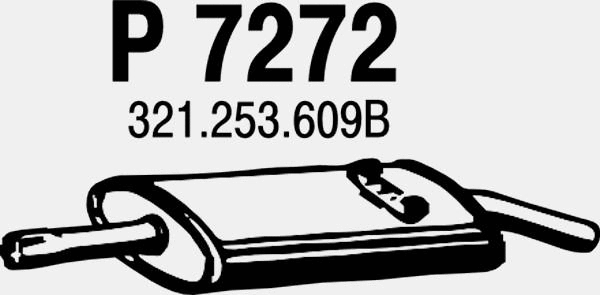 Rear Muffler (P7272)