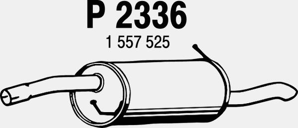 Rear Muffler (P2336)