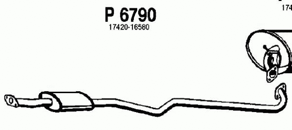 Centre Muffler (P6790)