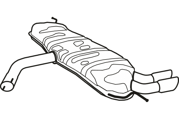 Rear Muffler (P57025)
