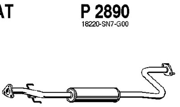 Centre Muffler (P2890)
