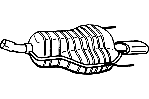Rear Muffler (P4592)