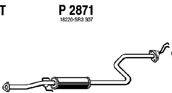 Centre Muffler (P2871)