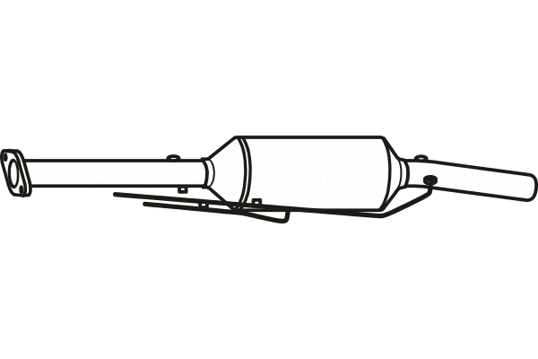 Soot/Particulate Filter, exhaust system (P9805DPF)