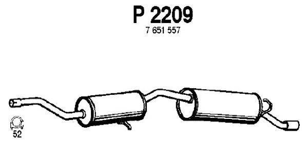 Rear Muffler (P2209)