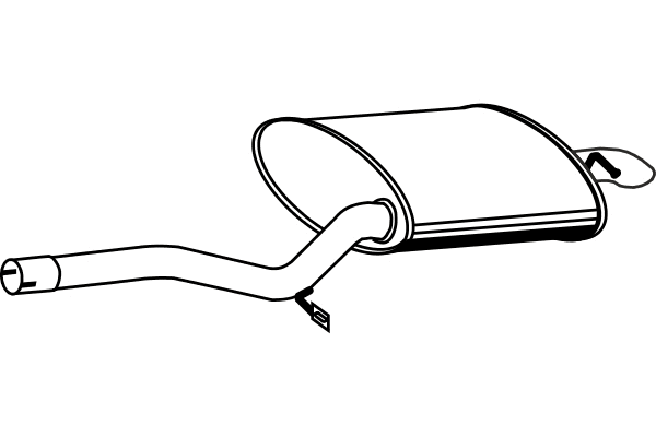 Rear Muffler (P11017)