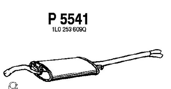 Rear Muffler (P5541)