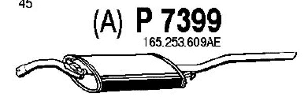 Rear Muffler (P7399)