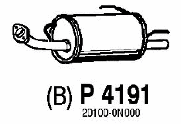 Rear Muffler (P4191)